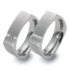 Alianzas de boda de titanio con diamante