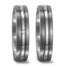 Alianzas de boda de titanio con diamante