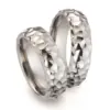 Alianzas de boda de titanio con diamante