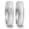 Alianzas de boda de acero con diamantes