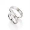 Alianzas de boda de titanio con diamante