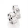 Alianzas de boda de titanio con diamantes