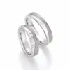 Alianzas de boda de titanio con diamantes