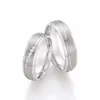 Alianzas de boda de titanio con diamantes