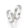 Alianzas de boda de paladio con diamante