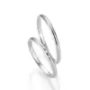 Alianzas de boda de platino con diamantes