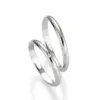 Alianzas de boda de platino con diamante
