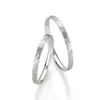 Alianzas de boda de paladio con diamante