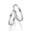Alianzas de boda de platino con diamante