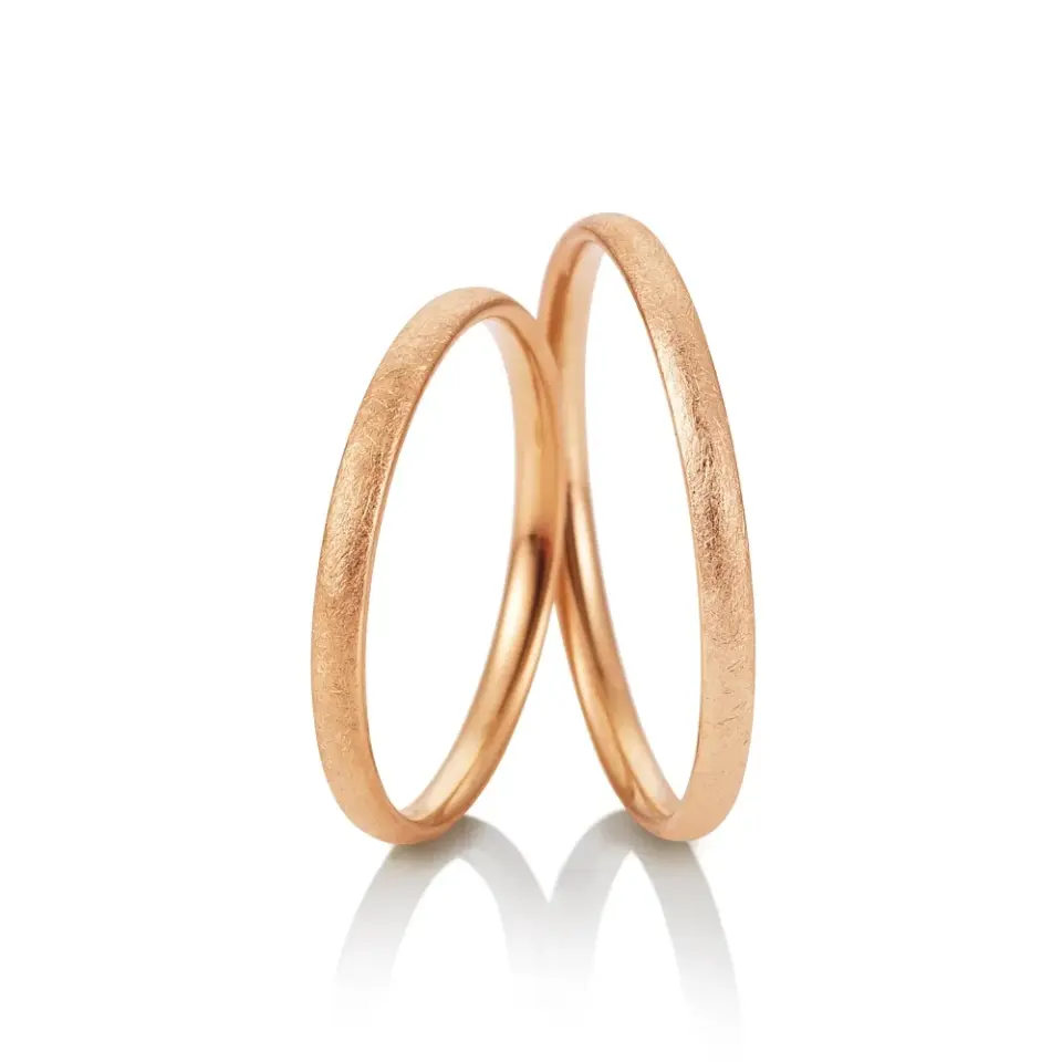 Alianzas de boda de oro rosado