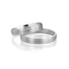 Alianzas de boda de platino con diamantes