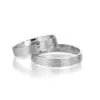 Alianzas de boda de paladio con diamante