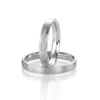 Alianzas de boda de platino con diamantes