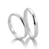Alianzas de boda de platino con diamantes