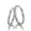 Alianzas de boda de platino con diamante