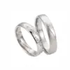 Alianzas de boda de paladio con diamantes