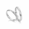 Alianzas de boda de paladio con diamantes
