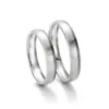 Alianzas de boda de oro blanco y oro gris con diamante