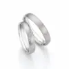 Alianzas de boda de platino con diamantes