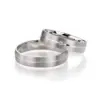 Alianzas de boda de paladio con diamante