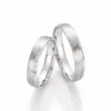 Alianzas de boda de paladio con diamantes
