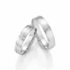 Alianzas de boda de paladio con diamantes