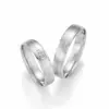Alianzas de boda de paladio con diamantes