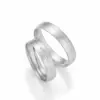 Alianzas de boda de paladio con diamantes