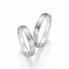 Alianzas de boda de paladio con diamante