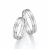 Alianzas de boda de paladio con diamantes