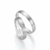 Alianzas de boda de paladio con diamantes