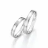Alianzas de boda de paladio con diamantes
