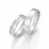 Alianzas de boda de paladio con diamantes
