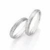 Alianzas de boda de paladio con diamantes