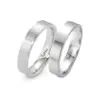Alianzas de boda de acero con diamantes