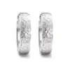 Alianzas de boda de acero con diamante