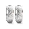 Alianzas de boda de acero con diamante