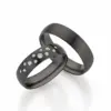 Alianzas de boda de zirconio con diamantes