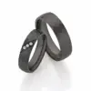Alianzas de boda de zirconio con diamantes
