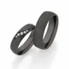 Alianzas de boda de zirconio con diamantes