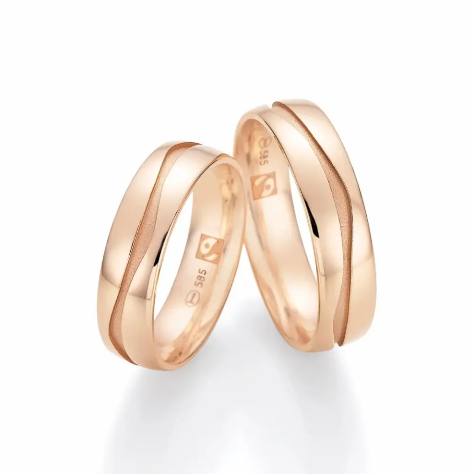 Alianzas de boda de oro rosado