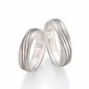 Alianzas de boda de oro blanco