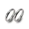 Alianzas de boda de titanio con diamante