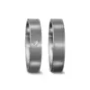 Alianzas de boda de titanio con diamante