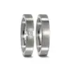 Alianzas de boda de titanio con diamante