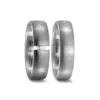 Alianzas de boda de titanio con diamante