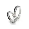 Alianzas de boda de titanio con diamantes