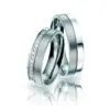 Alianzas de boda de titanio con diamantes