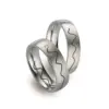 Alianzas de boda de titanio con diamante