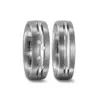 Alianzas de boda de titanio con diamantes